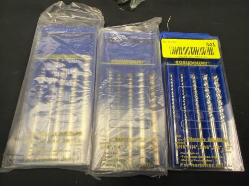 (3) EASYPOWER MASONRY DRILL BIT SETS