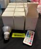 (12) COLOR-CHANGING LED LIGHT BULBS WITH REMOTE CONTRO