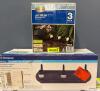 (1) ASSORTED LOT OF LIGHTING FIXTURES &ndash; 3-LIGHT WALL FIXTURE & LED SOLAR SPOT LIGHT KIT