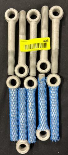 (10) THREADED EYE BOLTS / ROD ENDS