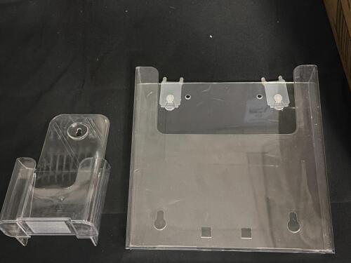 (1) ASSORTED LOT OF CLEAR WALL-MOUNT DOCUMENT & BROCHURE HOLDERS