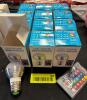 (12) COLOR-CHANGING LED LIGHT BULBS WITH REMOTE CONTRO
