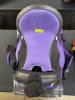 (1) PURPLE AND BLACK SYNTHETIC HORSE SADDLE - 3