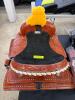 (1) CHESTNUT WESTERN HORSE SADDLE - 2