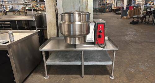 (1) VULCAN TILTING STEAM-JACKETED KETTLES