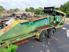 TRAILER-MOUNTED INDUSTRIAL MATERIAL SCREENING / SEPARATION SYSTEM WITH INCLINED HEAVY-DUTY CLEATED CONVEYOR, FEED HOPPER, HYDRAULIC LIFT CYLINDER, ENGINE-DRIVEN HYDRAULIC SYSTEM, DISCHARGE CHUTE, TANDEM-AXLE TRAILER, SAFETY CHAINS, AND JACK. UNIT SHOWS HE - 4