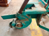 GREENLEE 1800 MECHANICAL CONDUIT BENDER WITH LONG MANUAL LEVER, WHEELED TRANSPORT FRAME, BENDING SHOE, DEGREE/BEND MARKINGS, AND INTEGRATED FOOT PLATFORM. - 4