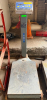 FAIRBANKS HEAVY-DUTY PLATFORM SCALE WITH COLUMN-MOUNTED DIGITAL WEIGHT INDICATOR, STEEL WEIGHING PLATFORM, KEYPAD CONTROLS, TARE, GROSS/NET, ZERO, AND LB./KG WEIGHING FUNCTIONS.