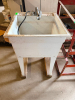 20" X 20" PLASTIC SLOP SINK.