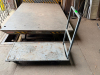 36" HEAVY DUTY METAL WAREHOUSE CART W/ WOODEN PLATFORM TOP. - 2