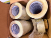 BOX LOT OF SPECTAPE PRESSURE-SENSITIVE FILAMENT-REINFORCED PACKAGING TAPE, INCLUDING MULTIPLE FULL AND PARTIAL ROLLS IN ASSORTED WIDTHS. - 3