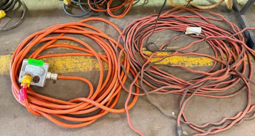 (2) SECTION OF HEAVY DUTY EXTENSION CORDS.