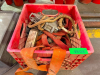 MILK CRATE AND CONTENTS - FALL PROTECTION HARNESS AND SPIDER LINE