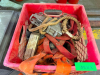 MILK CRATE AND CONTENTS - FALL PROTECTION HARNESS AND SPIDER LINE - 2