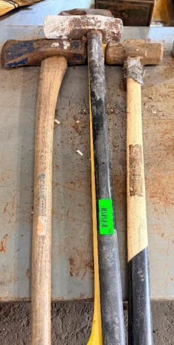 (4) ASSORTED LONG HANDLE TOOLS.