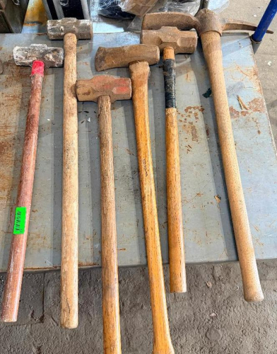 (6) ASSORTED LONG HANDLE TOOLS.