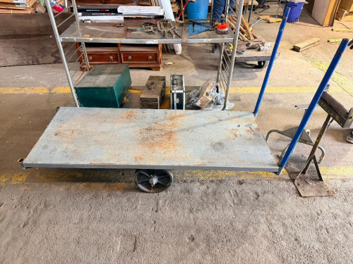 60" METAL WAREHOUSE CART.