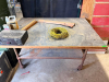 60" X 36" HEAVY DUTY FABRICATION TABLE W/ COMPOSITE TOP.