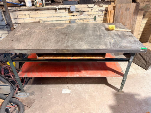 72" X 30" METAL TOP FABRICATION TABLE