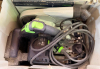 FESTOOL TS 75 PLUNGE-CUT TRACK SAW WITH DUST EXTRACTION PORT, POWER CORD, AND FESTOOL SYSTAINER STORAGE CASE.