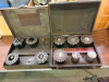 (2) SETS OF JACOBS RUBBER-FLEX LATHE COLLETS WITH ASSORTED COLLET SIZES AND METAL STORAGE CASES.