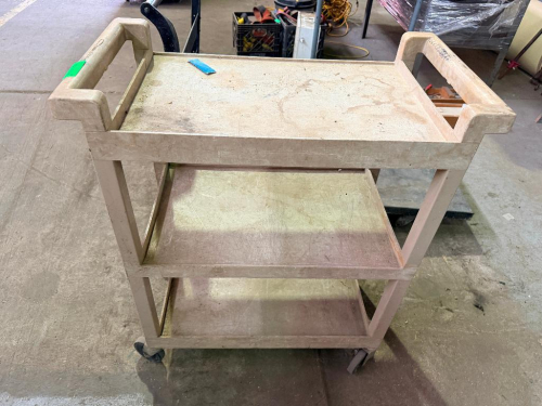 THREE TIER PLASTIC UTILITY CART
