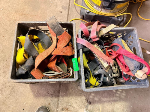 (2) FALL PROTECTION HARNESS W/ LINE.