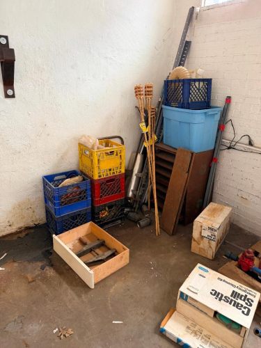 CONTENTS OF ROOM - ASSORTED HARDWARE, TOOLING, AND MISC.,
