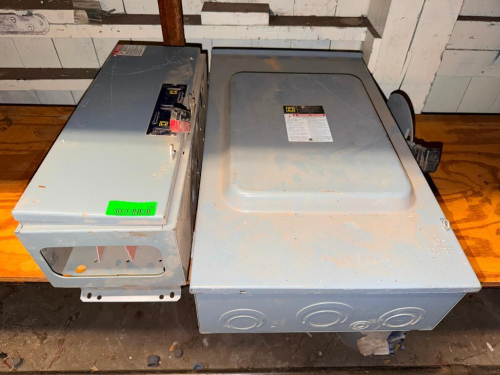 (2) ASSORTED ELECTRICAL ENCLOSURES.
