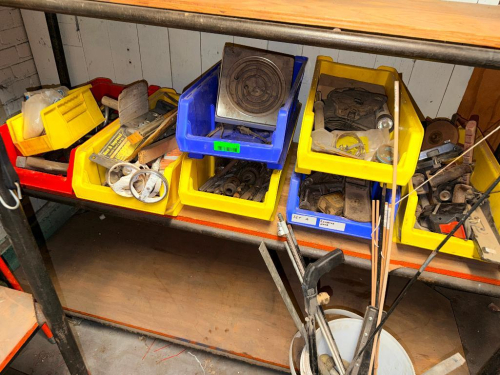 (1) LOT OF ASSORTED TOOLING AND HARDWARE.