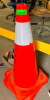 (3) ORANGE PLASTIC TRAFFIC CONES