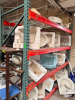 (1) LOT OF ASSORTED BATHROOM FIXTURES, SINKS, AND PEDESTALS.