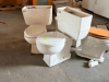 (1) LARGE LOT OF ASSORTED BATHROOM FIXTURES, SINKS, AND PEDESTALS. - 5