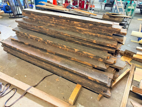 (3) ASSORTED BUNDLES / PALLETS OF ASSORTED RECLAIMED FLOORING AND LUMBER.
