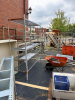 (1) LARGE LOT OF ASSORTED METAL SHELVING, RACKING, AND CABINETS. - 2
