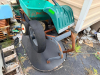 WHEELBARROW, (2) DROP SPREADERS, AND (1) SHOVEL. - 2