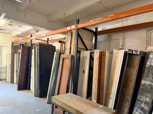 (3) 10' X 36" SECTIONS OF PALLET RACKING.