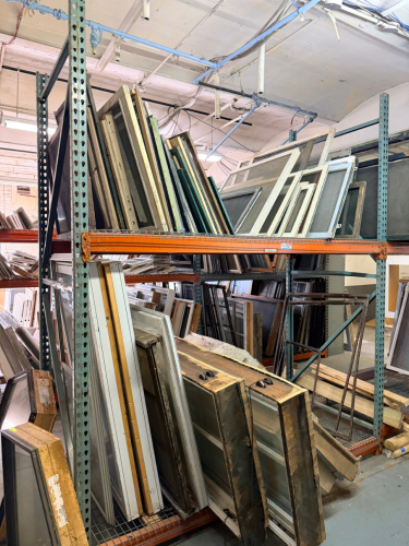 (2) 8' X 36" SECTIONS OF PALLET RACKING.