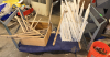 48" HEAVY DUTY WAREHOUSE CART W/ DOUBLE END HANDLES ( BLUE )