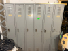 SIX SECTION METAL LOCKER SYSTEM