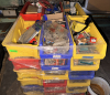 (1) PALLET OF ASSORTED HARDWARE AND FASTENERS .