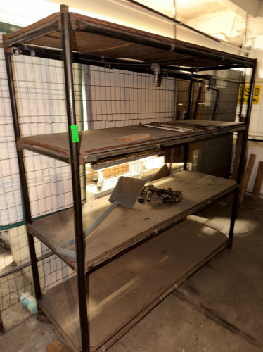 72" FOUR TIER CUSTOM BUILT HEAVY DUTY RACK.