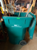TRASH CAN AND CONTENTS - ASSORTED LONG HANDLE TOOLING
