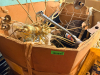 (1) PALLET OF ASSORTED LIGHT FIXTURES AND HARDWARE.