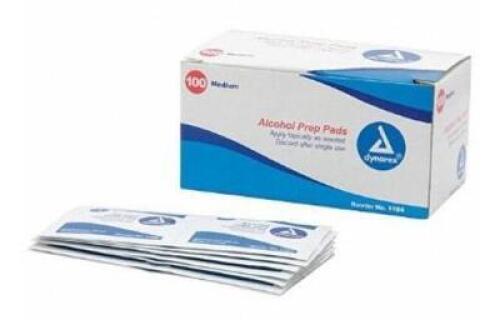 (5) PACKS OF (20) ALCOHOL PADS