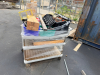 (2) PLASTIC UTILITY CARTS W/ CONTENTS - ASSORTED TOOLING AND HARDWARE. - 2
