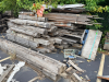 (3) STACKS / BUNDLES OF RECLAIMED LUMBER AND LARGE BEAMS. - 3