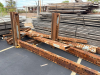(2) LARGE METAL MATERIAL TREE RACKING UPRIGHTS. NO ARMS. - 3