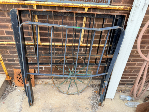 (2) HEAVY DUTY METAL FORK LIFT GUARDS.