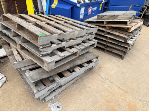 (10) WOODEN PALLET.
